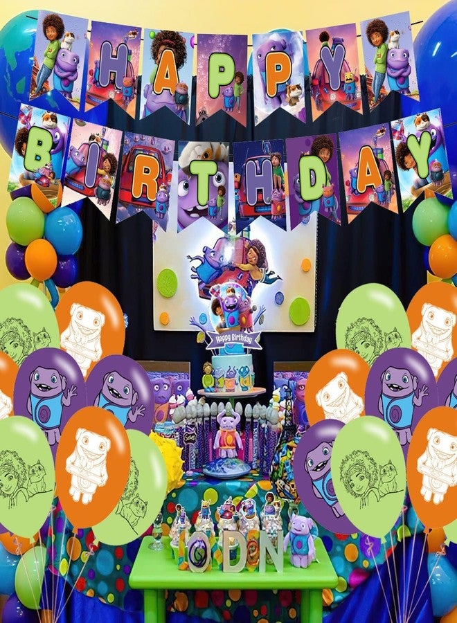 karg Home Movie Birthday Party Decorations,Cartoon Adventure Home Movie Theme Party Supplies for Kids Adults with Happy Birthday Banner Cake Topper Cupcake Toppers Balloons - Image 4